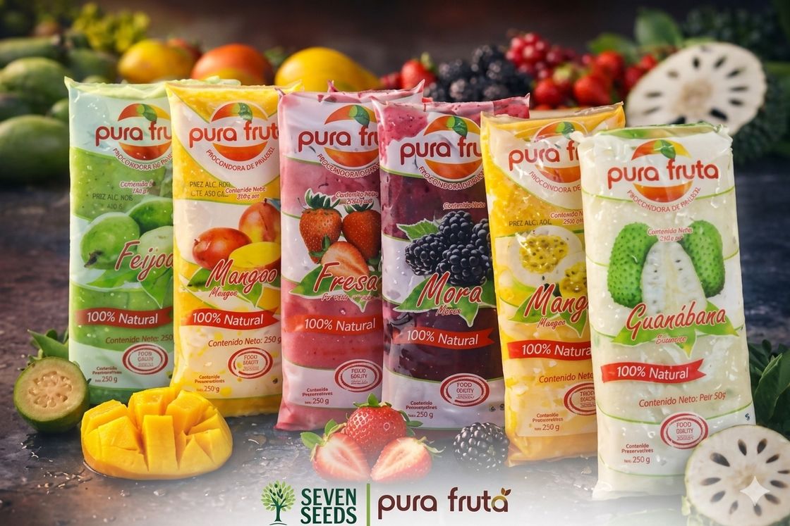 Línea de pulpas de fruta Seven Seeds